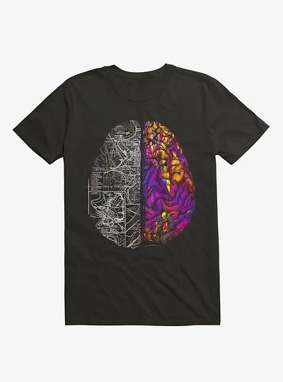 Ambiguity Brain Map Black T-Shirt