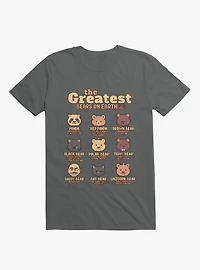 Greatest Bears Daddy Charcoal Grey T-Shirt