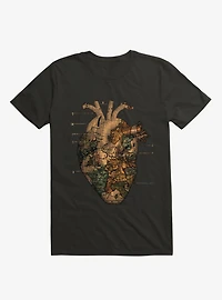 I'll Find You Heart World Map Black T-Shirt