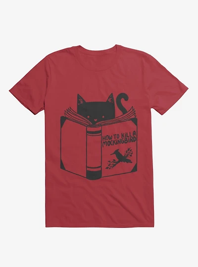 How To Kill A Mockingbird Cat Red T-Shirt