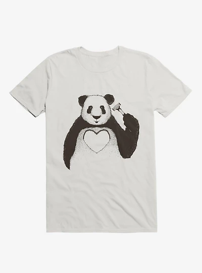 Love Panda White T-Shirt