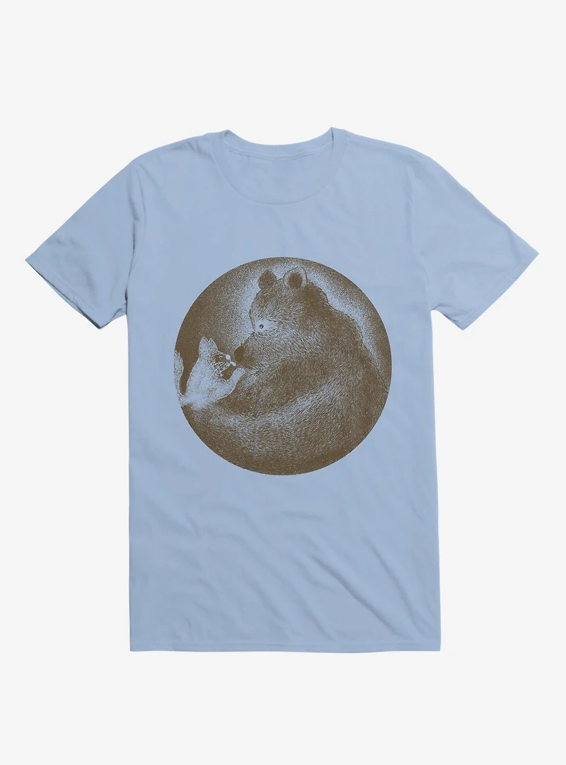 Miss You Bear Light Blue T-Shirt