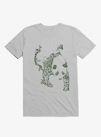 Sketch Of Nature Panda Ice Grey T-Shirt