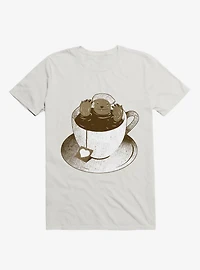 Monday Bath Sloth Coffee White T-Shirt