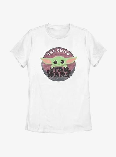 Star Wars The Mandalorian Child Big Eyes Womens T-Shirt