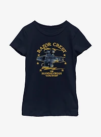 Star Wars The Mandalorian Razor Crest Hang On Kid Youth Girls T-Shirt