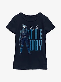 Star Wars The Mandalorian Bo-Katan Stance Youth Girls T-Shirt