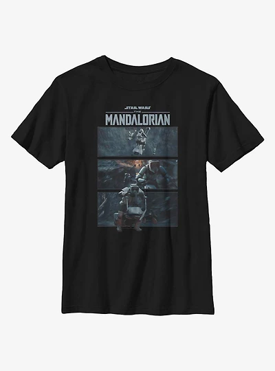 Star Wars The Mandalorian Mandomon Flight Youth T-Shirt