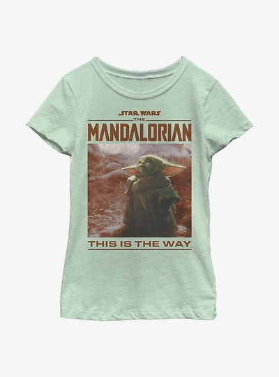 Star Wars The Mandalorian Child Render Youth Girls T-Shirt