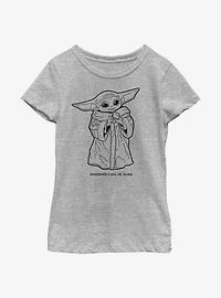 Star Wars The Mandalorian Child Wherever Youth Girls T-Shirt