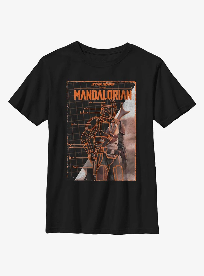 Star Wars The Mandalorian Gallery Poster Youth T-Shirt