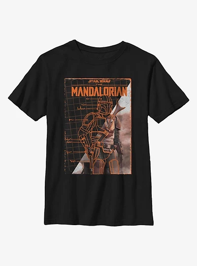 Star Wars The Mandalorian Gallery Poster Youth T-Shirt