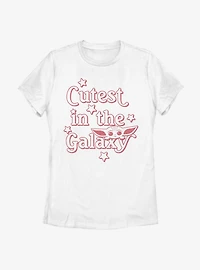 Star Wars The Mandalorian Child Cute Outline Stars Womens T-Shirt