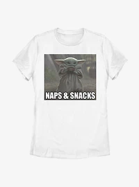 Star Wars The Mandalorian Child Nap Snack V2 Womens T-Shirt