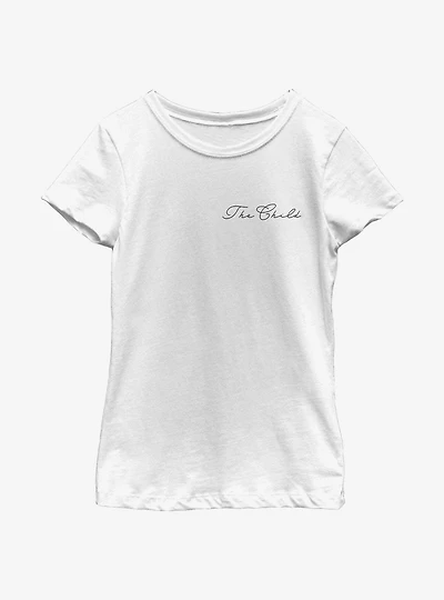 Star Wars The Mandalorian Child Cursive Youth Girls T-Shirt