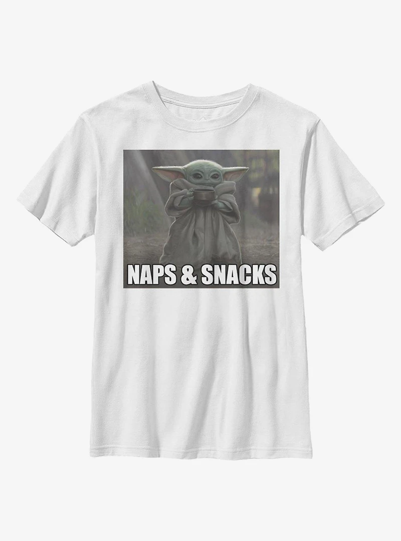 Star Wars The Mandalorian Child Nap Snack V2 Youth T-Shirt