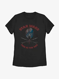 Star Wars The Mandalorian Child Crossbones Womens T-Shirt