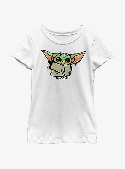 Star Wars The Mandalorian Paint Child Youth Girls T-Shirt