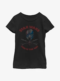 Star Wars The Mandalorian Child Crossbones Youth Girls T-Shirt