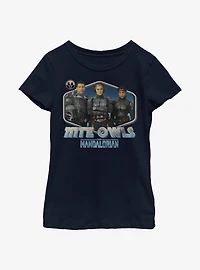 Star Wars The Mandalorian Night Owls Youth Girls T-Shirt