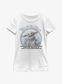Star Wars The Mandalorian Child Round Way Youth Girls T-Shirt