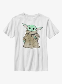 Star Wars The Mandalorian Child Sketch Simple Youth T-Shirt