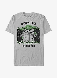 Star Wars The Mandalorian Child Merry Force Holiday T-Shirt