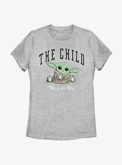 Star Wars The Mandalorian Child Cute Collegiate Womens T-Shirt