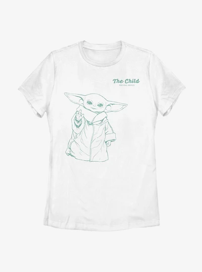Star Wars The Mandalorian And Child Playful Womens T-Shirt