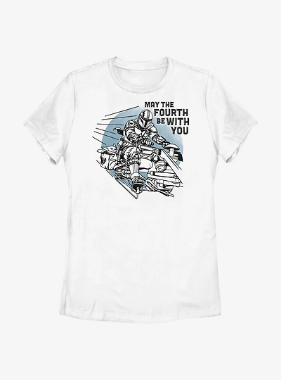 Star Wars The Mandalorian We Mobbin Womens T-Shirt