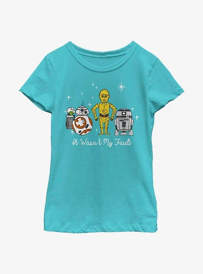 Star Wars It Wasn't My Fault Droids Youth Girls T-Shirt