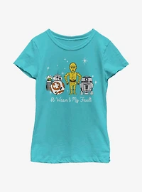 Star Wars It Wasn't My Fault Droids Youth Girls T-Shirt