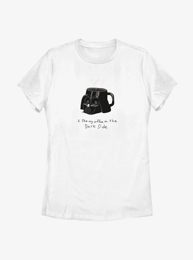 Star Wars Coffee Dark Side Womens T-Shirt