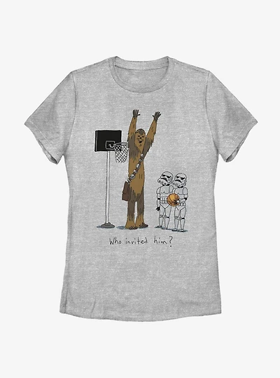 Star Wars Chewie Basketball Womens T-Shirt