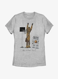 Star Wars Chewie Basketball Womens T-Shirt