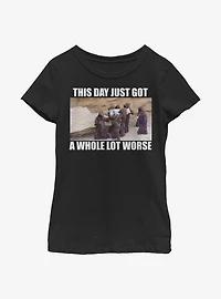 Star Wars This Day Just Got Worse Youth Girls T-Shirt