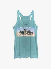 Star Wars Storm Troopers Can't Find Droids Tank Top
