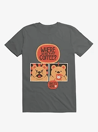 Where Is My Coffee Angry Bear T-Shirt
