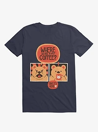 Where Is My Coffee Angry Bear T-Shirt