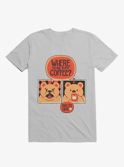 Where Is My Coffee Angry Bear T-Shirt