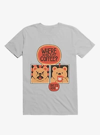 Where Is My Coffee Angry Bear T-Shirt