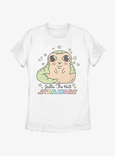 Star Wars Jabba Wabba Cute Womens T-Shirt