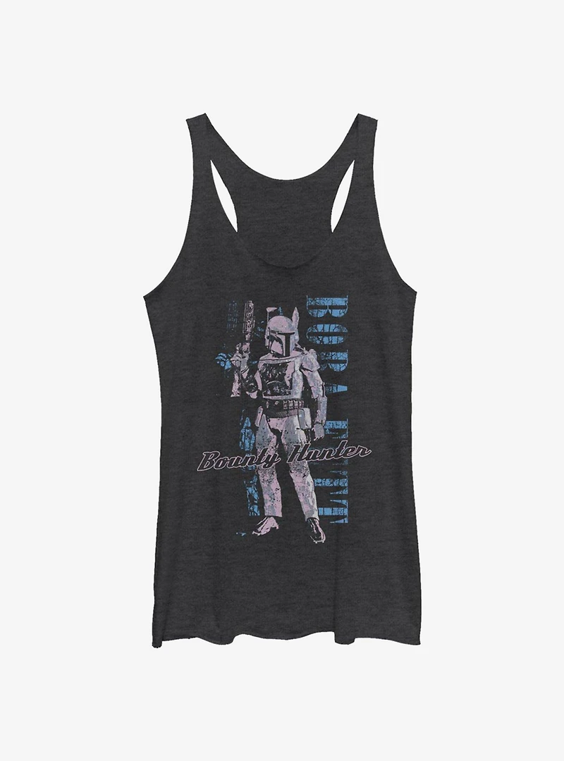 Star Wars Distressed Boba Womens Tank Top