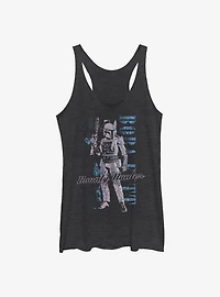 Star Wars Distressed Boba Womens Tank Top
