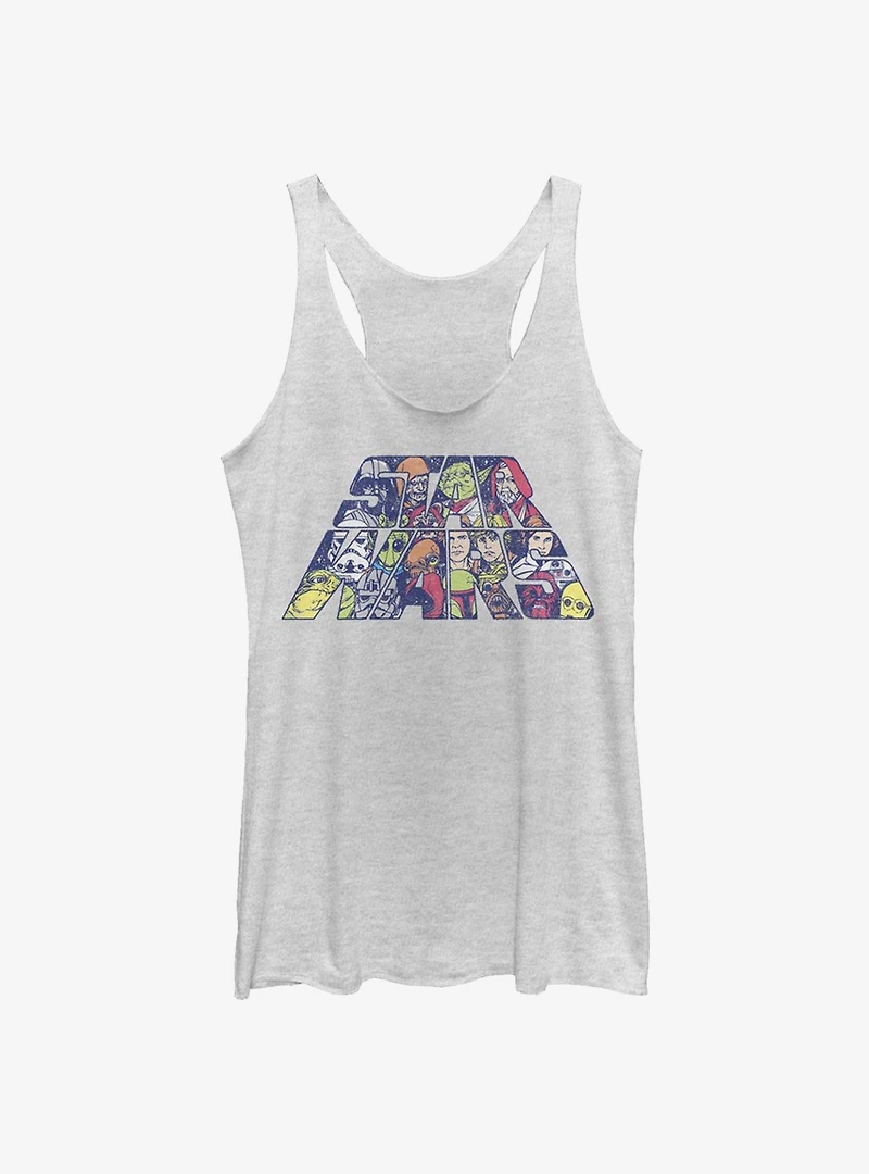 Star Wars Slant Characters Tank Top