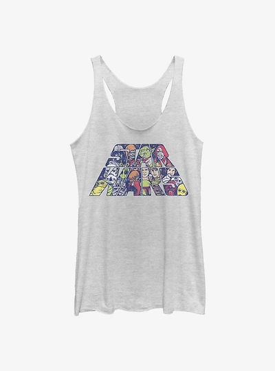 Star Wars Slant Characters Tank Top
