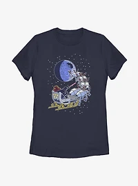Star Wars Vader Sleigh Womens T-Shirt