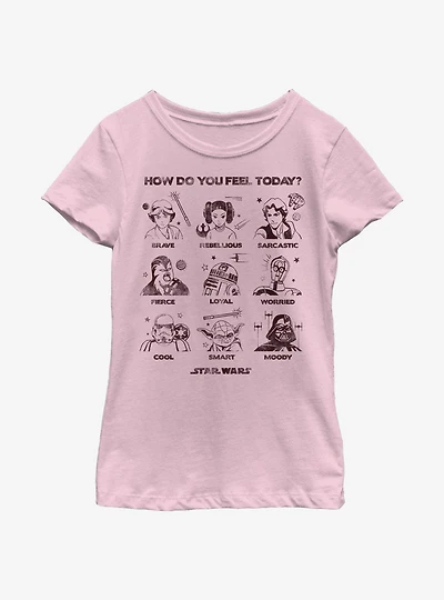 Star Wars Feelings Youth Girls T-Shirt