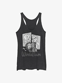 Marvel WandaVision Character Panels Womens Tank Top