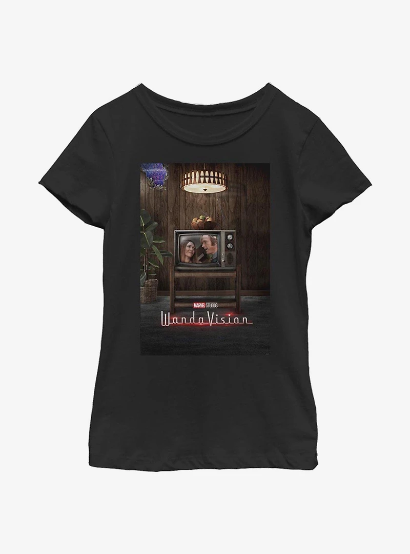 Marvel WandaVision Poster 70s Youth Girls T-Shirt